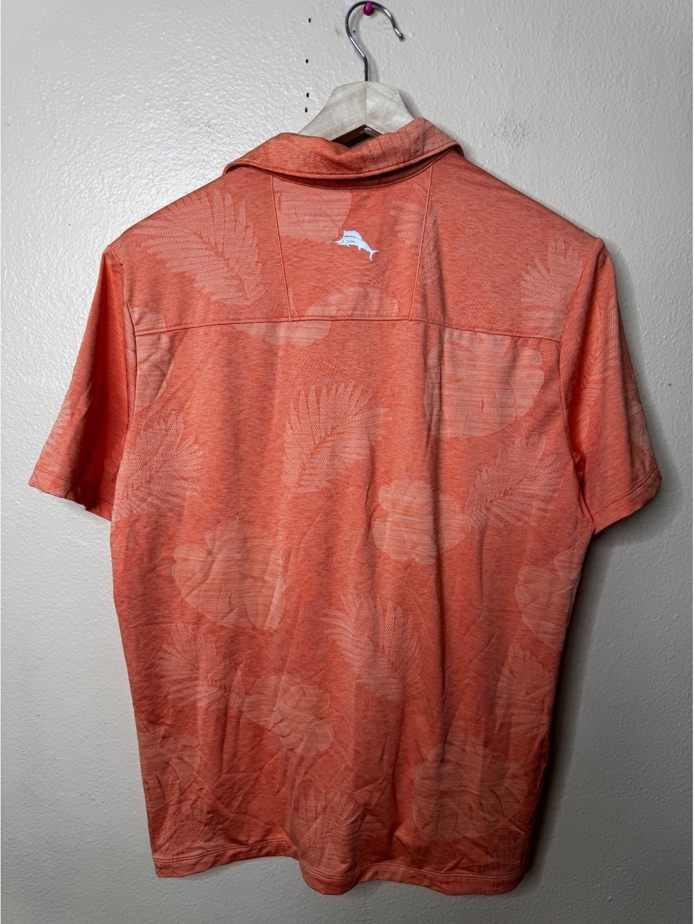 Tommy Bahama IslandZone Polo Shirt Men’s M Coral Tropical Stretch - Picture 6 of 6
